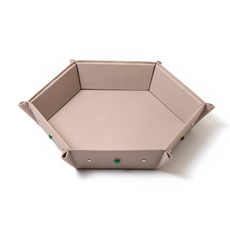 Handcrafted Honeycomb Jeweled Tray