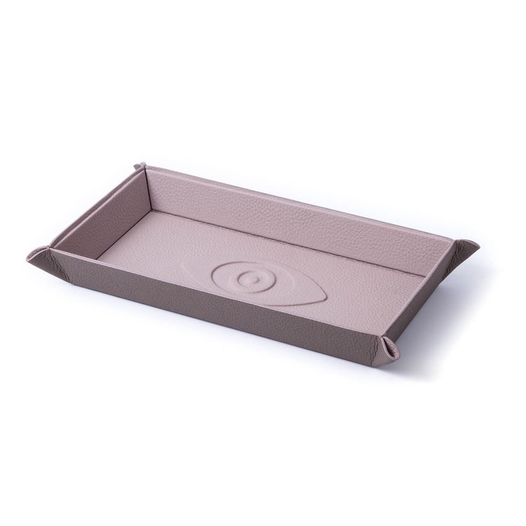 Talisman Embossed Leather Catchall Tray