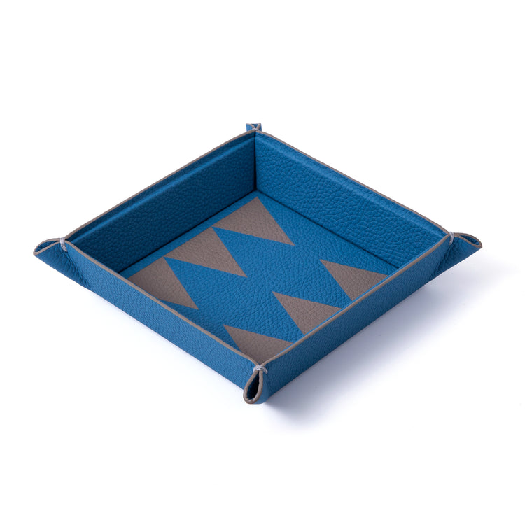 Backgammon Catchall Tray – Leather Marquetry