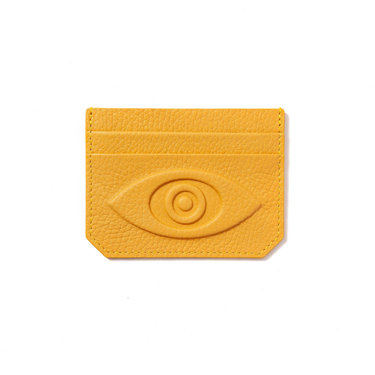 Talisman Credit Card Holder – Embossed Leather Evil Eye