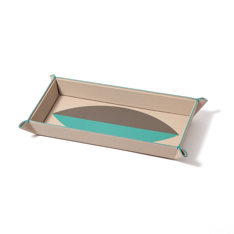 "Bouclier" Marquetry Catchall Tray - Riviera Edition