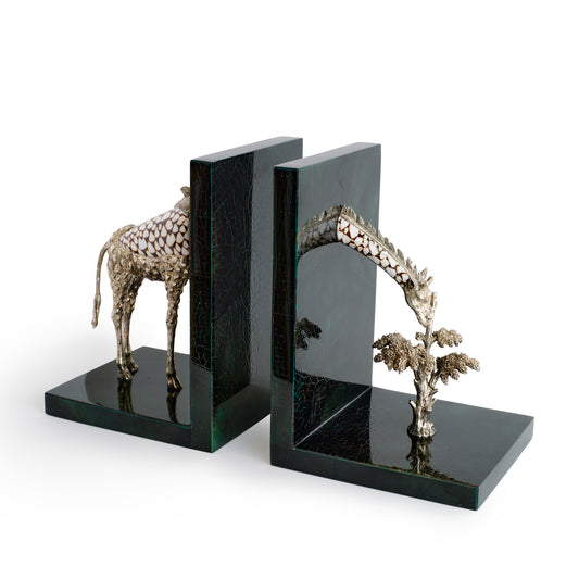 Giraffe Shell Bookends
