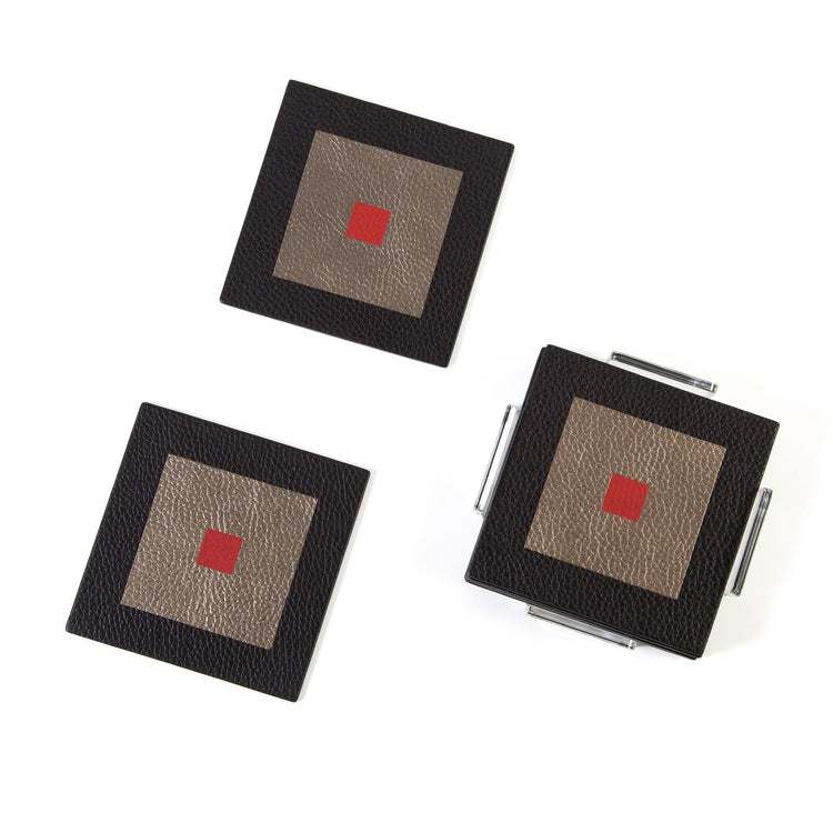 Stella Coasters Square - Black