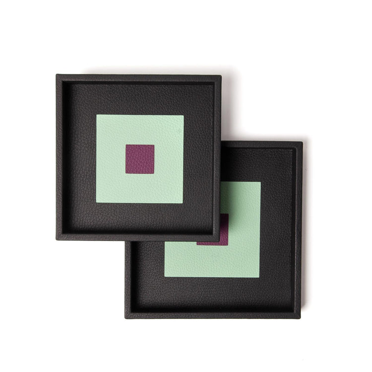 Twinflame Square Marquetry Trays