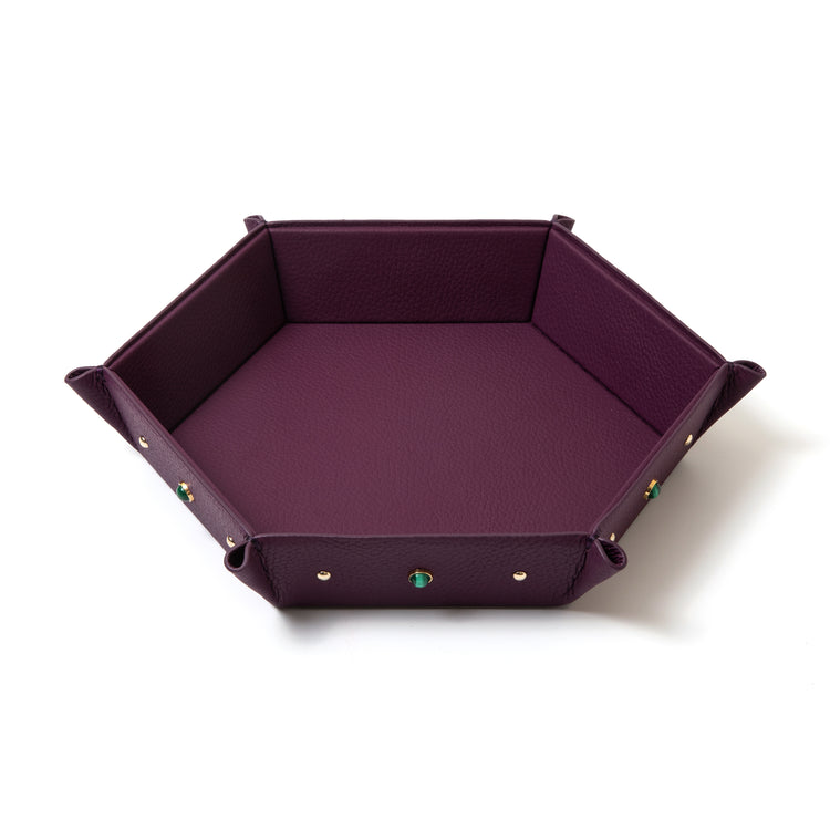 Handcrafted Honeycomb Jeweled Tray