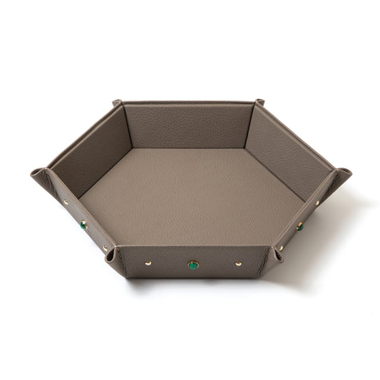 Handcrafted Honeycomb Jeweled Tray