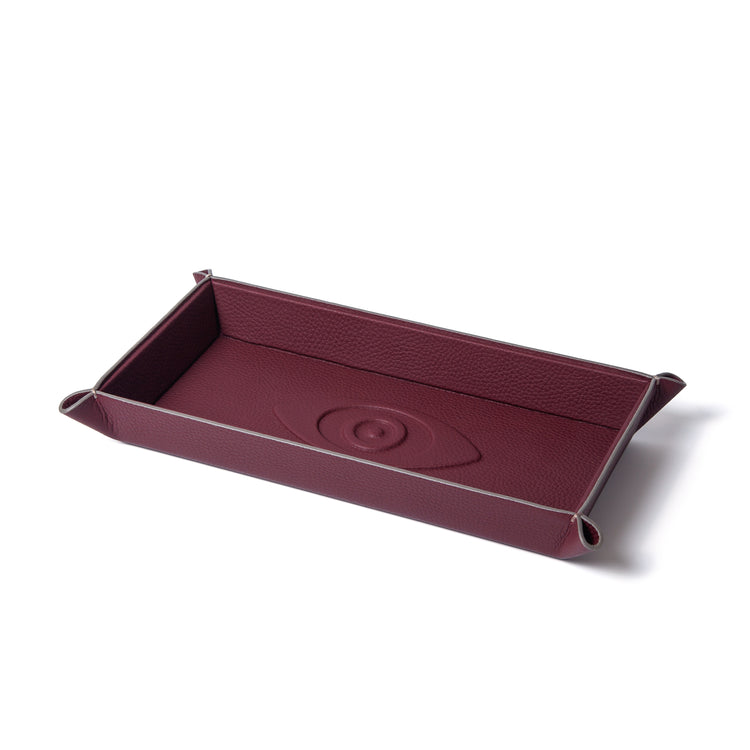 Talisman Embossed Leather Catchall Tray - Riviera Edition