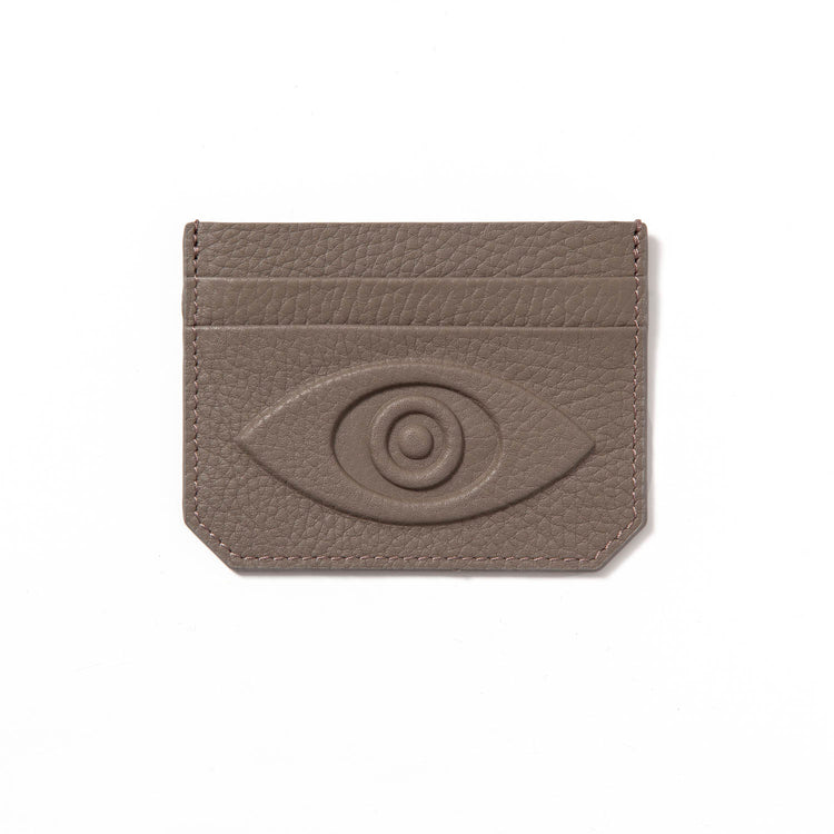 Talisman Credit Card Holder – Embossed Leather Evil Eye