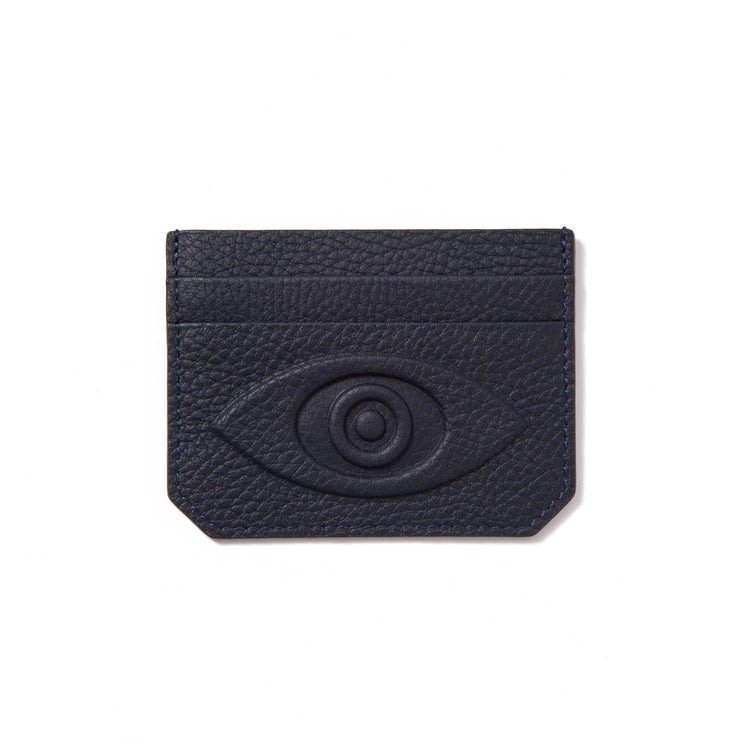 Talisman Credit Card Holder – Embossed Leather Evil Eye