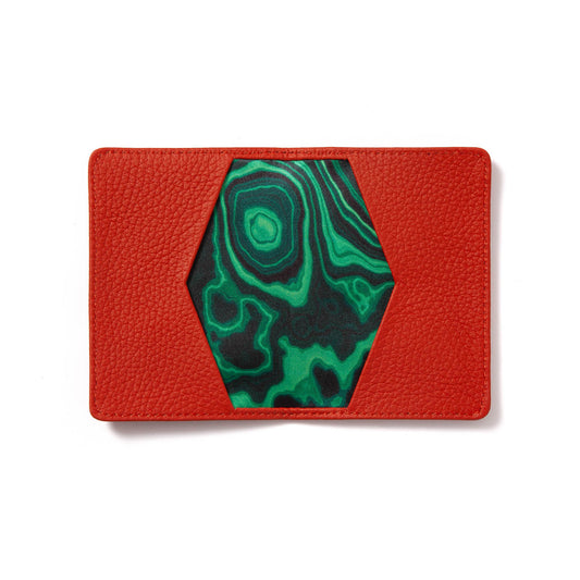 Talisman Mini Wallet – Embossed Leather Evil Eye