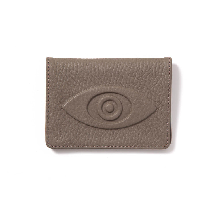 Talisman Mini Wallet – Embossed Leather Evil Eye