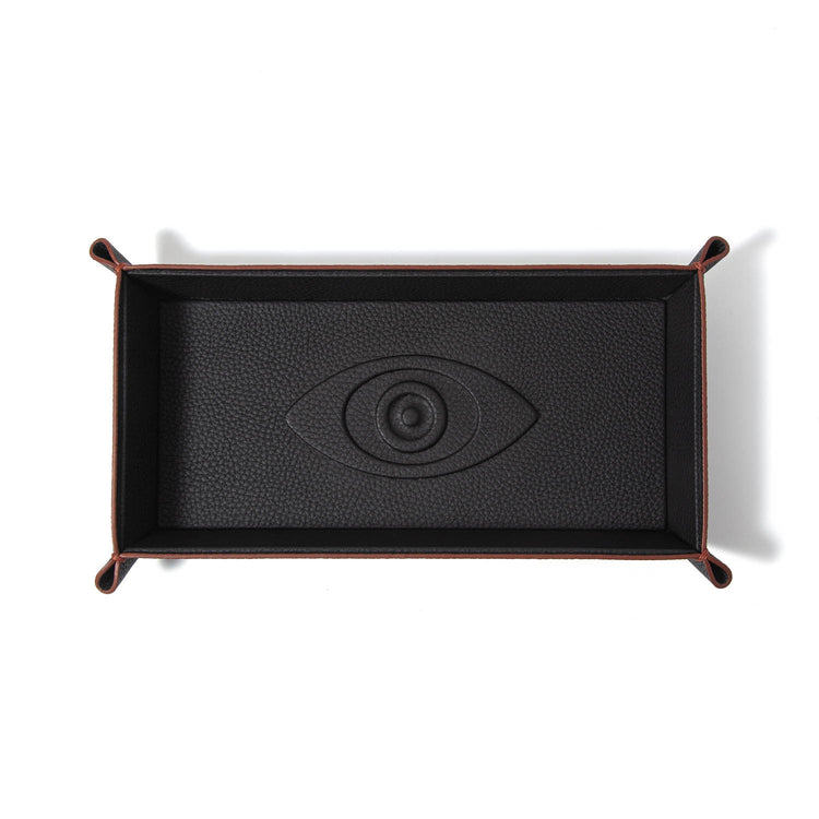 Talisman Embossed Leather Catchall Tray - Riviera Edition