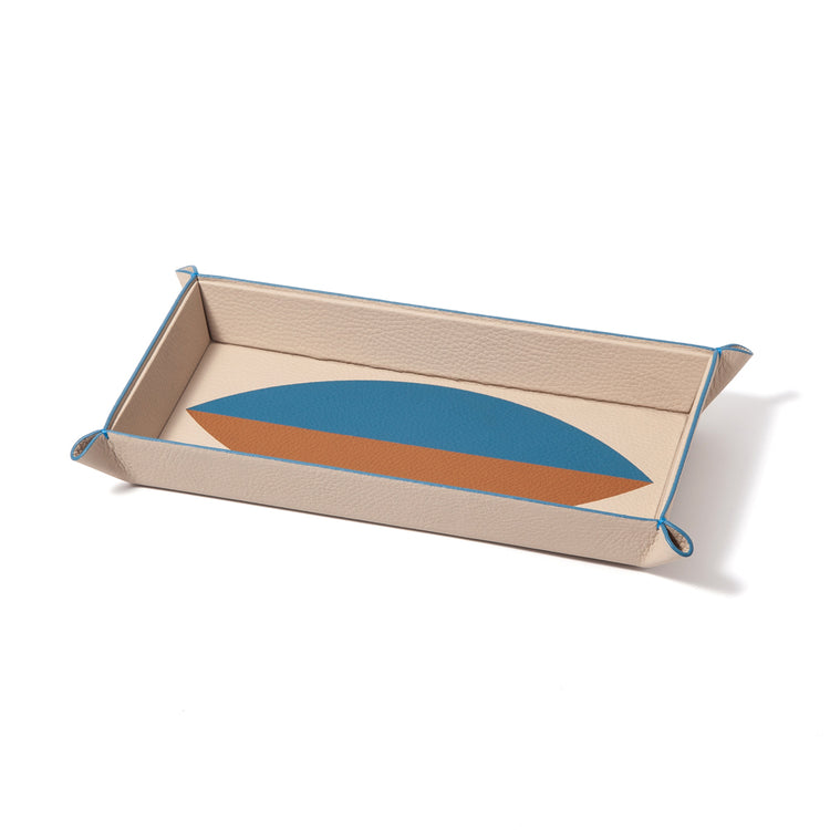 "Bouclier" Marquetry Catchall Tray - Riviera Edition