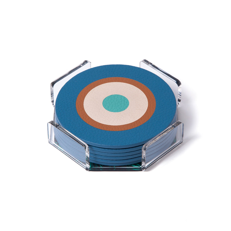 "Stella" Circle Coasters – Riviera Edition