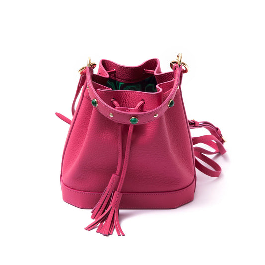 Gem-Set Bucket Bag Pink