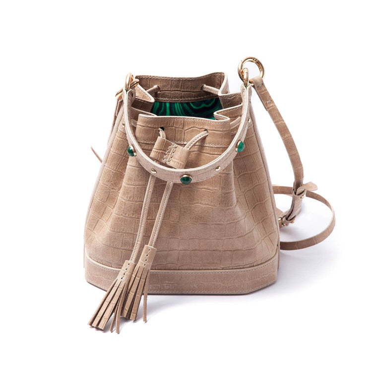 Gem-Set Bucket Bag Lacoste Sand