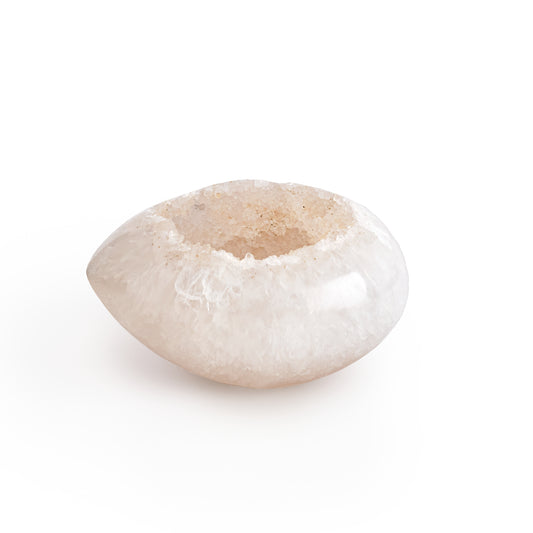 White Quartz Crystal Egg