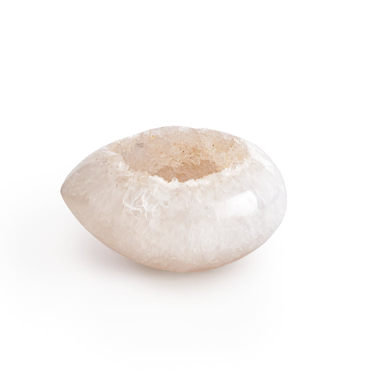 White Quartz Crystal Egg
