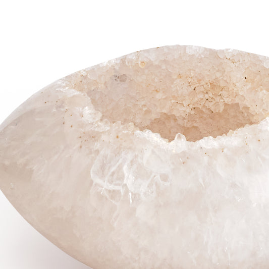 White Quartz Crystal Egg