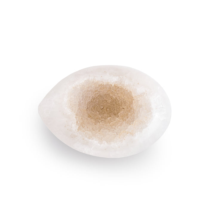 White Quartz Crystal Egg