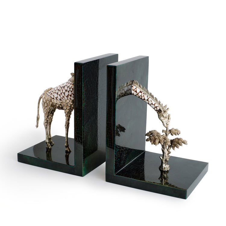 Giraffe Shell Bookends